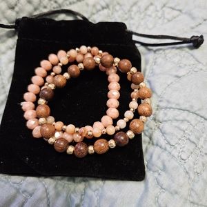 Blush bracelet set
